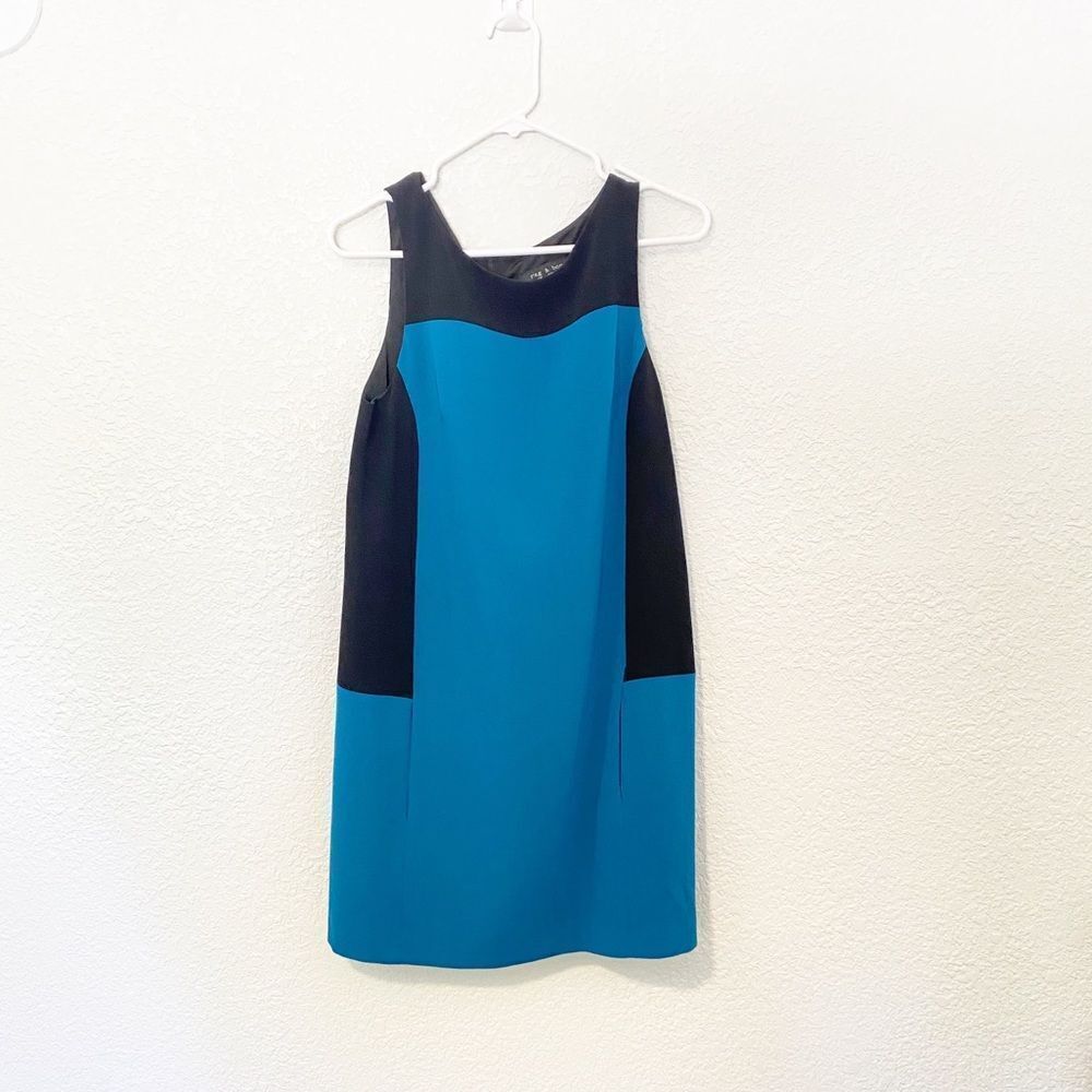 rag & bone Black and Teal Dress